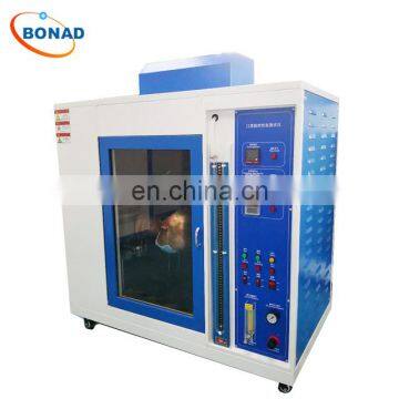 face medical mask burning test machine, mask flame retardant property tester