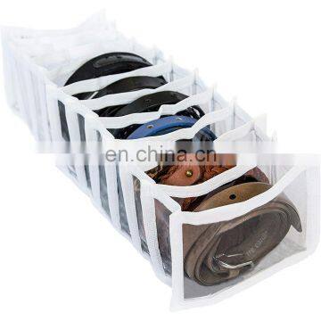 Home Storage Transparent Plastic Drawer Divider Clear Pvc storage box for Underwear and Socks Organizer