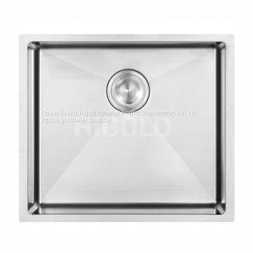 951243 HIGOLD SUS 304 Stainless Steel Handmade Sink Single Bowl R10 1.2mm 500x450x220mm