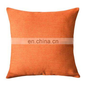 Custom shaped throw linen look pillow square seat cover cushion