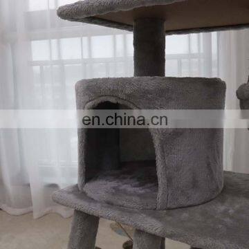 Sisal Rope Plush Board Pet Tree House Kitten Activity Tower Condo Multi-Level Cat Tree photo-7