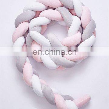 Stock Fashionable Handmade Knot Baby Nest Pillow Newborn Crib Bumper photo-2