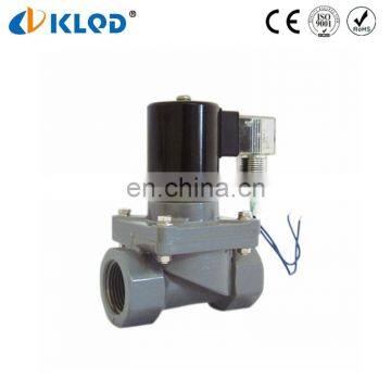 CPVC Material 1/2 Size DC24V Alkali Solenoid Valve 24V photo-2
