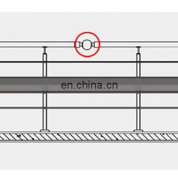 Customized Satin/Mirror Staircase Handrail 304 Stainless Ball Joint Connector Handrail Parts photo-6