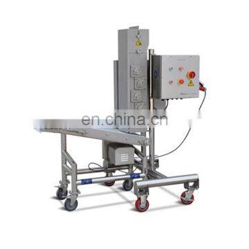 Automation and fine shredded cooked chicken meat shredding slicing machine