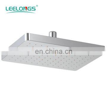 Self clean overhead shower head chrome ABS bathroom square shower head