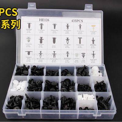 White Plastic Push Fasteners Car Nylon Fasteners Clips Auto Plastic Push Screw Rivets