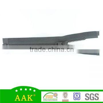 Plastic Top Stopper Grey Tape Open End X Type Zipper for Jacket Outwear photo-3