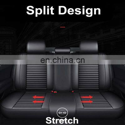 2021 Luxury Car Seat Covers for Universal Cars Leather Seat Covers Front and Rear Split Bench Protection photo-5