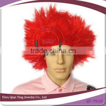 cheap short red fashion spiky party fake hair wigs