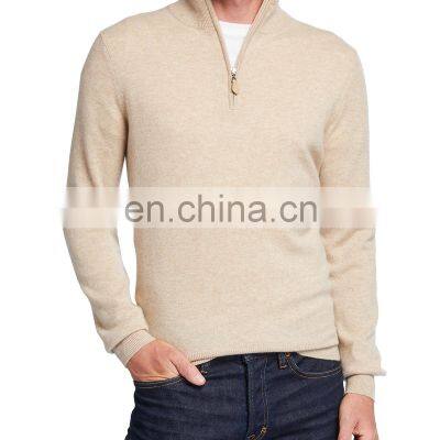 Half Zipper New Men Winter 100% Cashmere High Quality Pullover Sweater photo-3