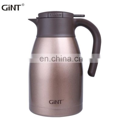 Bpa Free Double Wall stainless steel coffee pot Custom Logo Black Gift Brown for water hot chocolate kettle cheap price