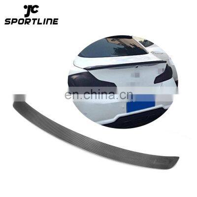 W Style Carbon Fiber Parts Trunk Spoiler for Infiniti G25 G35 G37