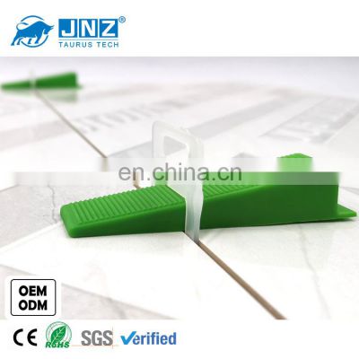 JNZ-TA-TLS-C newest good selling tile leveler 1.5mm quick installation clip plastic spacer tile leveling system