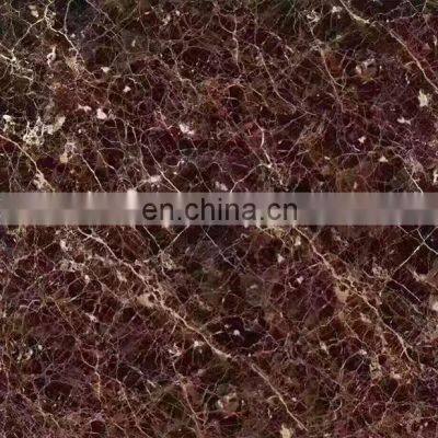 Chocolate Color Glazed Polished Porcelain Marble Design Floor Tile Size 600x600mm 800x800mm photo-3