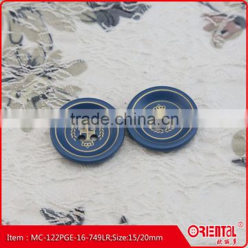 4 hole metal sewing button with coating and logo