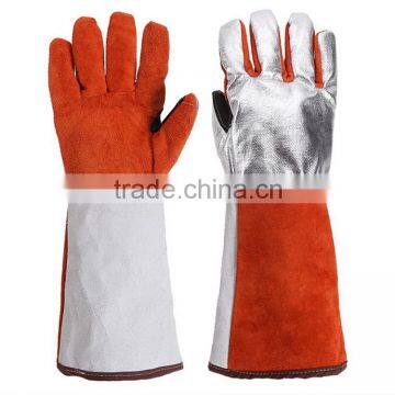 cow split leather high temperature resistance welding safety gloves for workers