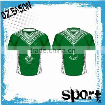 Cool design men's rugby uniform 100% polyester rugby shirts wholesale