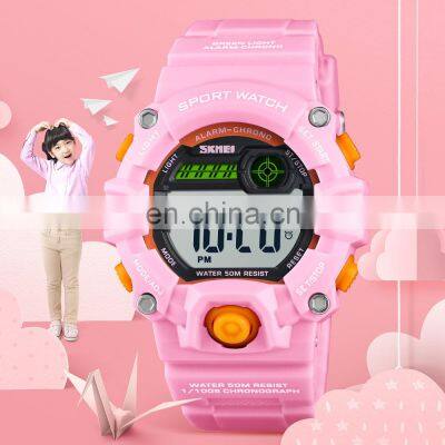 New SKMEI 1484 Beautiful colors kids watch gift box watch digital pocket watch children