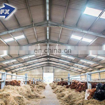 Qingdao Customized Design Prefabricated Steel Structure Cattle Farm Barn House