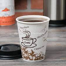 Custom Printed 8oz White Coffee Takeaway Single Wall Hot Cup with logo