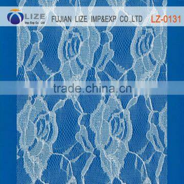 cheap embroidery lace fabric dubai,bridal french lace fabric,wedding dress lace suppliers lz-0131