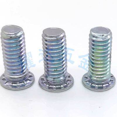 Pressure riveting screw FH-M5-8/10/12/15/16/18/20/25/30/35long carbon steel galvanized pressure riveting screw environmentally friendly blue zinc round head screw pressure plate screw