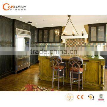 Hot sale Durable classical kitchen cabinet,oak solid wood kitchen cabinet door