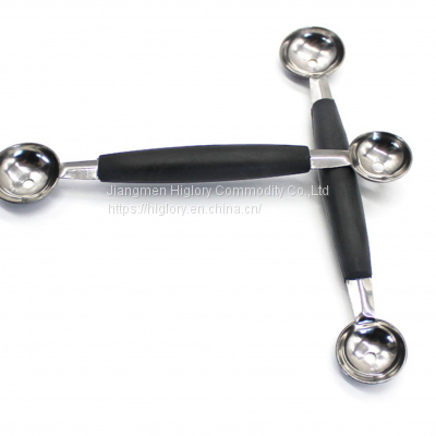 Amazon Best Seller Gadgets 2022 Fruit Vegetable Carving Tools Double Head Watermelon Baller Ice Cream Scoops