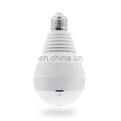 LED CCTV Camera Bulb 1080P HD Wireless Panoramic Home Security 360 Degree WiFi CCTV Camera Fisheye Lamp