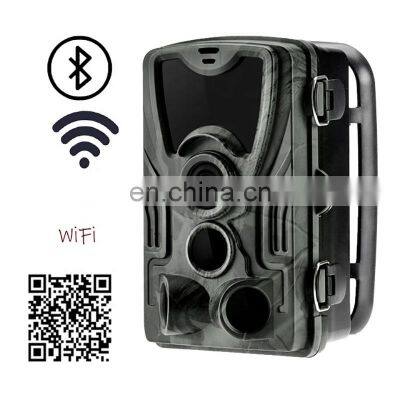 2021 Hunting WIFI Trail Camera 24MP 1080P APP Live Show Low Glow Night Vision IP65 Outdoor Wildlife Camera Monitoring WiFi-801B photo-2