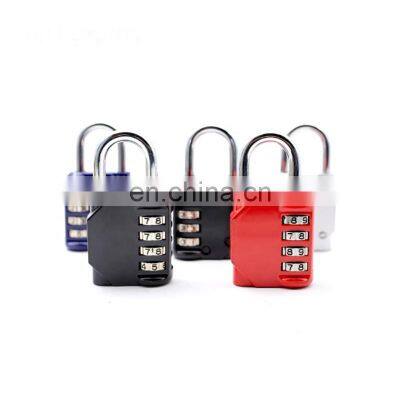 US234 Zinc Alloy Multi-role 4 digit Resettable code security Combination padlock gym locker luggage lock