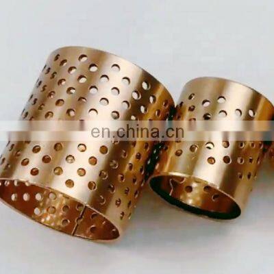 Wrapped Through Hole CuSn8P Material Bronze Bearing Bushing with Airproof Ring