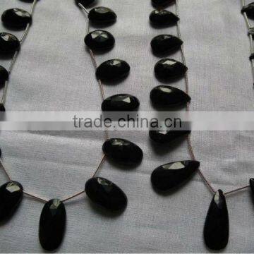 Blackl Onyx All Color Chalcedony Briollete Chicklets Drops Gemstones Cabochon Calibrated