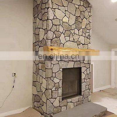 Decorative Outdoor Exterior Multicolor Natural Grey Cement Cultural Stone Slate Tile Wall for Interior Walls