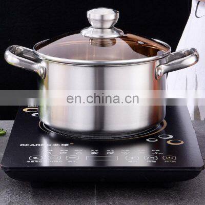 China Stainless Steel Pots and Pans Soup Hotpot Stainless Steel Casserole Rotating Pot photo-3