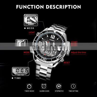 SINOBI Digital Watch Men Sports S9731G Multifunction Watch Online Dual Movement Quartz Watches Motre Pour Homme Saat photo-3