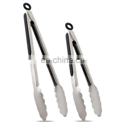 Stainless Steel Kitchen Tongs Set of 2 - 9\