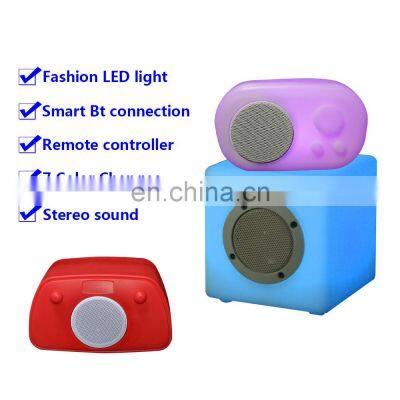 Cube Chair Led Sound Speaker Wireless Factory Waterproof Rechargeable Cordless Portable Plastic Music Speaker With Led Lighting photo-5