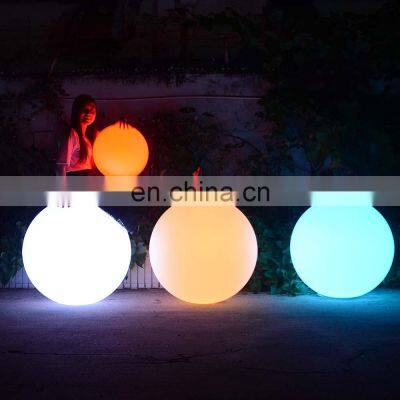 Ball Plastic 60 cm /D40cm LED Ball Light Rechargeable Mood Lamp Floating Ball Light With 16 Dimmable Colors