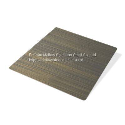 Decoration Wall Panel noxidable Distributors Ss 201 202 304 316l PVD Plates Hairline Color Stainless Steel Sheets