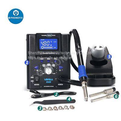 YIHUA 8509 Micro Adjustable Hot Air Gun Mini Rework Soldering Station With Nozzles