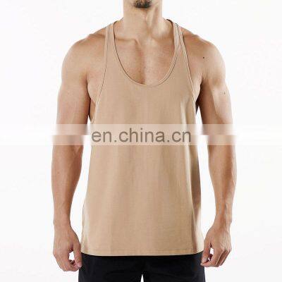 Newest Custom Private Label Fast And Free Singlet Men's Gym Top Sleeveless Sports Tank Top Cotton Sportswear Casual Tanks photo-3