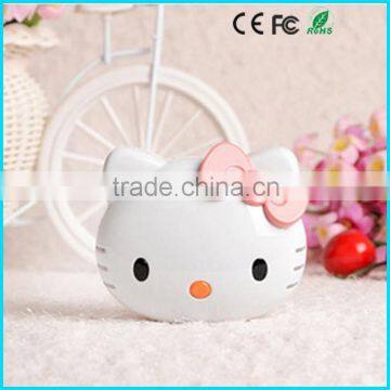 Shenzhen cartoon cat 8000mAh power bank 18650 battery phone charger