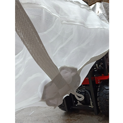1 Ton Open Top Big Bag U-Panel Cross Corner Loops FIBC Baffle Big Bag photo-3