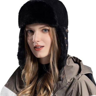 Winter Trapper Hats Ear Flaps Ushanka Trooper Hunting Hat Outdoor Ski Snow Windproof Cap photo-2