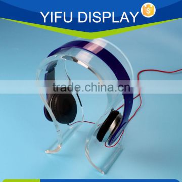 wholesale omega acrylic headphone display stand, headset display stand