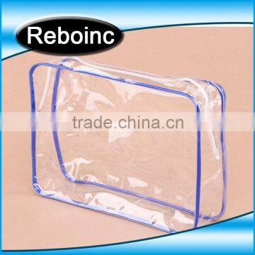 pvc clear plastic pouch with button