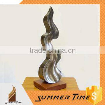 stainless steel flame indoor sculpture