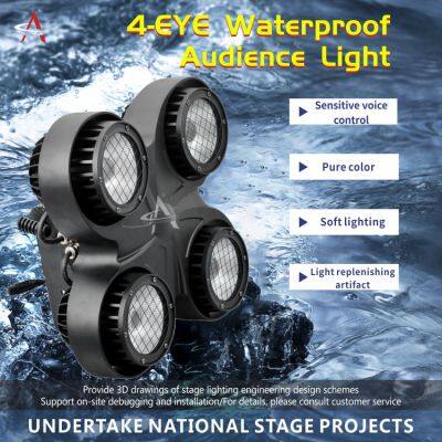 BD04F Binder 4*100W IP65 Waterproof Par Light LED Beads RGBW Full-colored Optional Audience Light